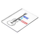 Music is my escape notitieboek (Linkerzijde)