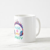 Music Is My Sanity Coffee Mug Koffiemok (Voorkant rechts)