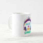Music Is My Sanity Coffee Mug Koffiemok (Voorkant links)