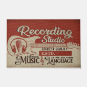 Music Is My Second Language Mat, Studio Decor Deurmat (Voorkant)