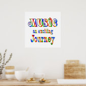 MUSIC is opwindend Poster (Keuken)