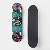 Music is Schaats Board Persoonlijk Skateboard (Voorkant)