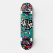 Music is Schaats Board Persoonlijk Skateboard (Voorkant)
