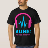 Music is the power t-shirt (Voorkant)