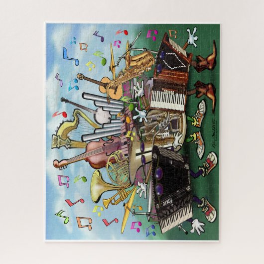 Music Jigzaag Puzzle Legpuzzel (Verticaal)