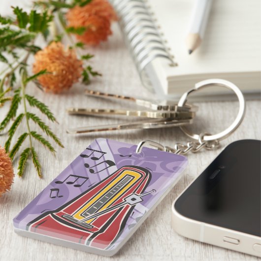 Music Jukebox Musical Sound Sleutelhanger (Voorkant Rechts)