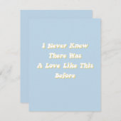 Music-kaart voor weduwschap informatiekaartje (Voorkant / Achterkant)