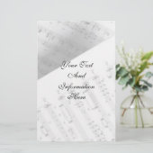 Music Keys Stationery Briefpapier (Staand voorkant)