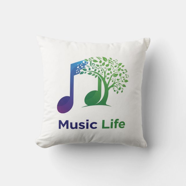 Music Life, beschikt over een levendige Kussen (Voorkant)