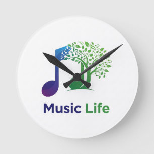 Music Life, beschikt over een levendige Ronde Klok