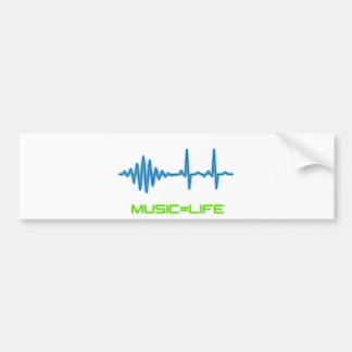Music=Life Bumpersticker