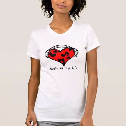 Music=Life T-shirt (Voorkant)
