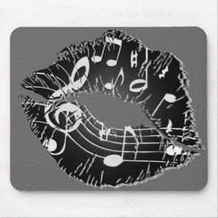 Music Lips Mousepad Muismat