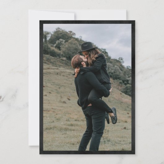 Music=Love Piano Keys Foto Weddenschap Kaart (Achterkant)