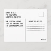 Music=Love Piano Keys Wedding Invitation Briefkaart (Achterkant)