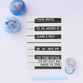 Music=Love Piano Photo Budget Weddenschap Flyer (Enkel)