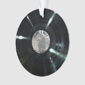 Music=Love Round Vinyl Record Ornament (voorkant)