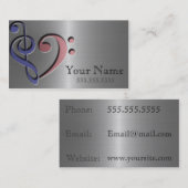 Music Love Visitekaartje (Voorkant / Achterkant)