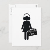 Music Lover Briefkaart (Voorkant / Achterkant)