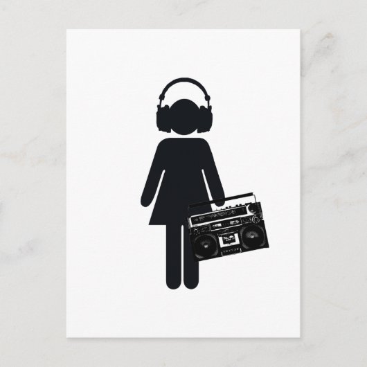 Music Lover Briefkaart (Voorkant)