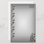 Music Lover Briefpapier (Voorkant / Achterkant)