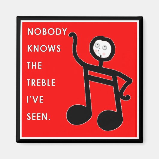 Music Lover-cadeau Magneet (Voorkant)