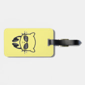 Music Lover Cat Bagagelabel (Achterkant horizontaal)