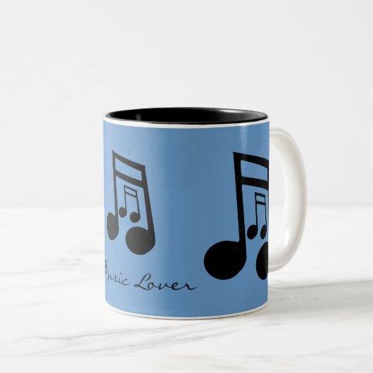 MUSIC LOVER Collectie Tweekleurige Koffiemok (Voorkant rechts)
