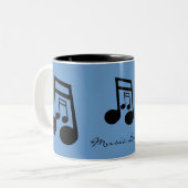MUSIC LOVER Collectie Tweekleurige Koffiemok (Voorkant links)