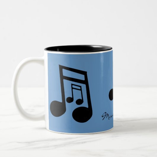 MUSIC LOVER Collectie Tweekleurige Koffiemok (Links)