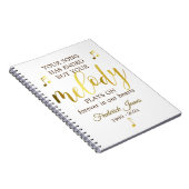 Music Lover Funeral Guest Book Notitieboek (Rechterzijde)