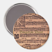 MUSIC LOVER Gregorian Chants History Magnets Magneet (Voorkant / Achterkant)