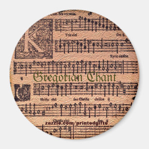 MUSIC LOVER Gregorian Chants History Magnets Magneet