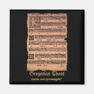 MUSIC LOVER Gregorian Chants History Magnets Magneet