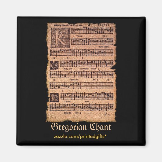 MUSIC LOVER Gregorian Chants History Magnets Magneet (Voorkant)