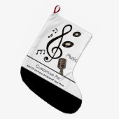 Music Lover Grote Kerstsok (Voorkant (Hangend))
