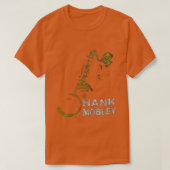 Music Lover Hank Mobley Retro Saxophone Grafisch P T-shirt (Design voorkant)