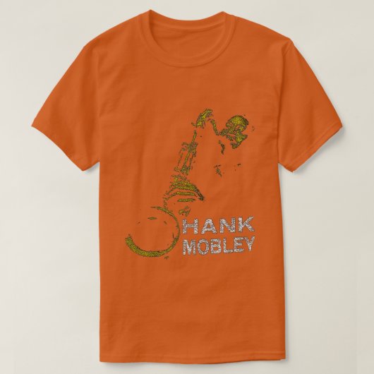 Music Lover Hank Mobley Retro Saxophone Grafisch P T-shirt (Design voorkant)