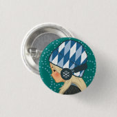 Music Lover (Hoofdtelefoon Meisje) v.2 Button (Voorkant /achterkant)