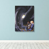 Music Lover - Ingepakt Canvas Afdruk (Insitu (Houten vloer))