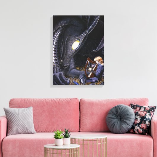 Music Lover - Ingepakt Canvas Afdruk (Insitu (Woonkamer))