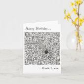 Music Lover Kaart (Gele Bloem)