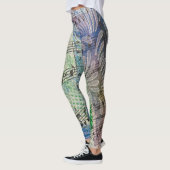 Music-Lover Kleurrijke Abstracte Artsy Style Leggings (Links)