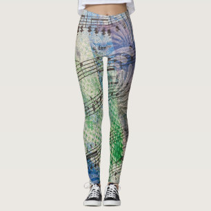Music-Lover Kleurrijke Abstracte Artsy Style Leggings