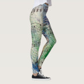 Music-Lover Kleurrijke Abstracte Artsy Style Leggings (Rechts)