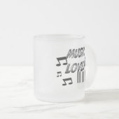 Music Lover Matglas Koffiemok (Voorkant rechts)