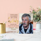 Music Lover Memorial Foto Keepsake Acryl Bord (Huwelijk)