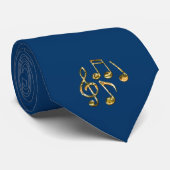 MUSIC LOVER Music Notation Collectie Stropdas (Opgerold)