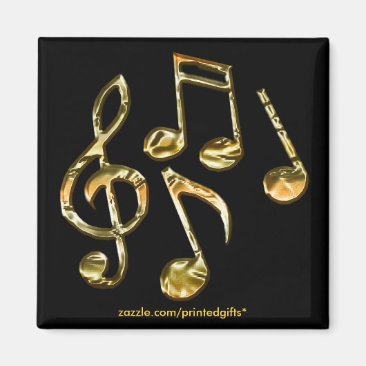 MUSIC LOVER Music Note Magnets Magneet (Voorkant)