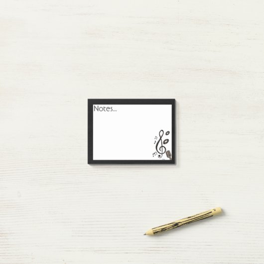 Music Lover Post-it® Notes (Op bureau)